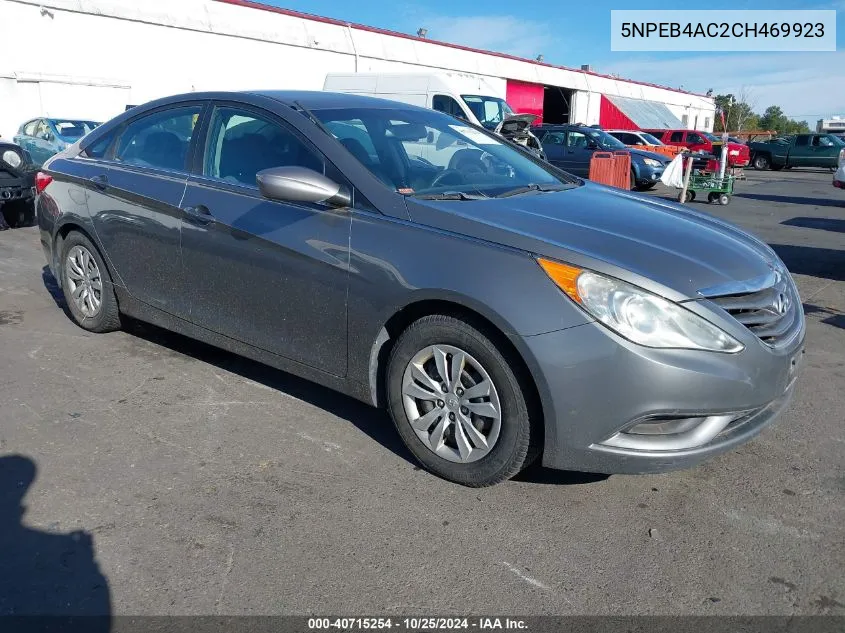 2012 Hyundai Sonata Gls VIN: 5NPEB4AC2CH469923 Lot: 40715254