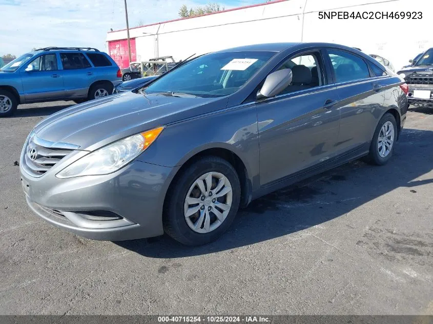 2012 Hyundai Sonata Gls VIN: 5NPEB4AC2CH469923 Lot: 40715254