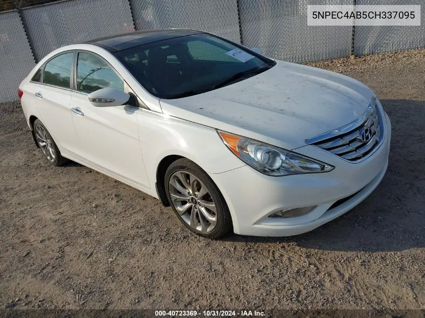 2012 Hyundai Sonata Limited 2.0T VIN: 5NPEC4AB5CH337095 Lot: 40723369