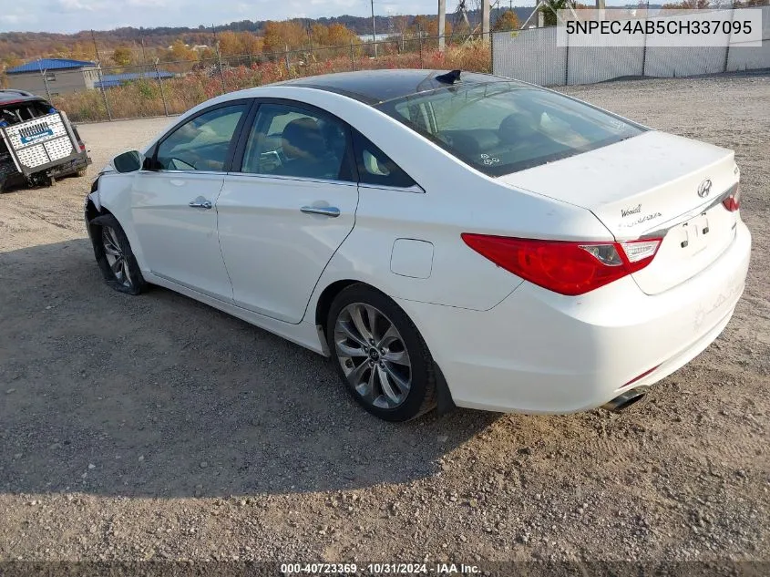 2012 Hyundai Sonata Limited 2.0T VIN: 5NPEC4AB5CH337095 Lot: 40723369