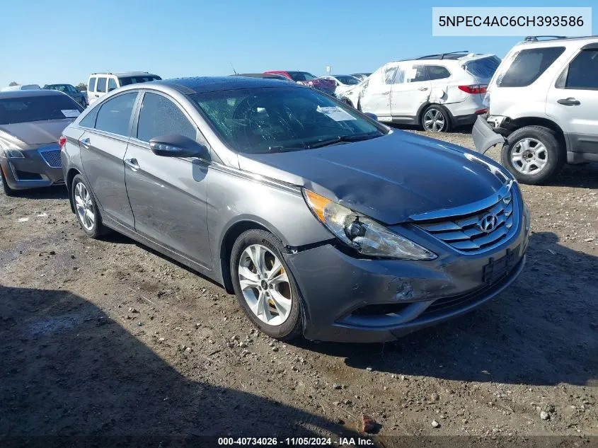 2012 Hyundai Sonata Limited VIN: 5NPEC4AC6CH393586 Lot: 40734026