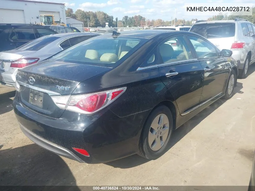 KMHEC4A48CA028712 2012 Hyundai Sonata Hybrid