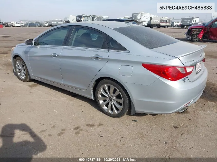 2012 Hyundai Sonata Se 2.0T VIN: 5NPEC4AB9CH485833 Lot: 40737186