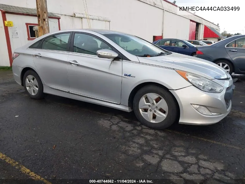 2012 Hyundai Sonata Hybrid VIN: KMHEC4A44CA033499 Lot: 40744562