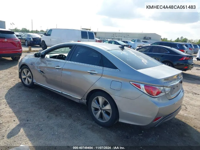 2012 Hyundai Sonata Hybrid VIN: KMHEC4A48CA061483 Lot: 40749484