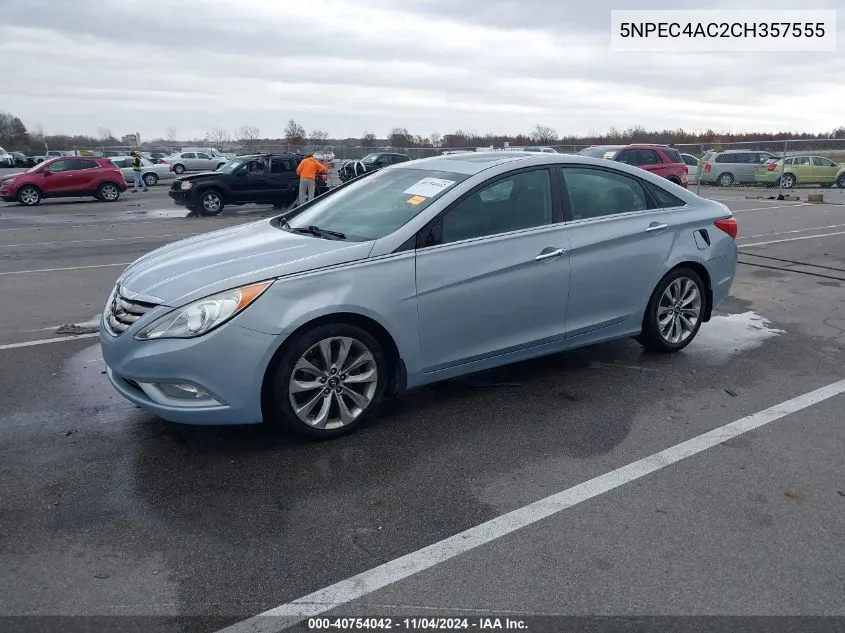 2012 Hyundai Sonata Se VIN: 5NPEC4AC2CH357555 Lot: 40754042