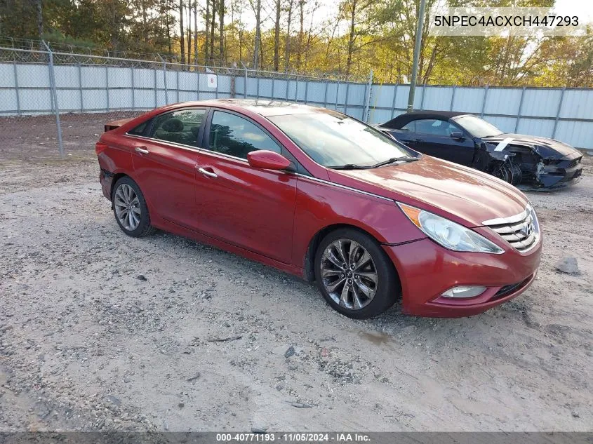 2012 Hyundai Sonata Se VIN: 5NPEC4ACXCH447293 Lot: 40771193