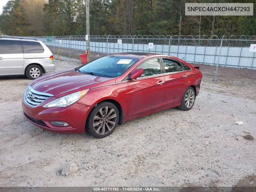 2012 Hyundai Sonata Se VIN: 5NPEC4ACXCH447293 Lot: 40771193