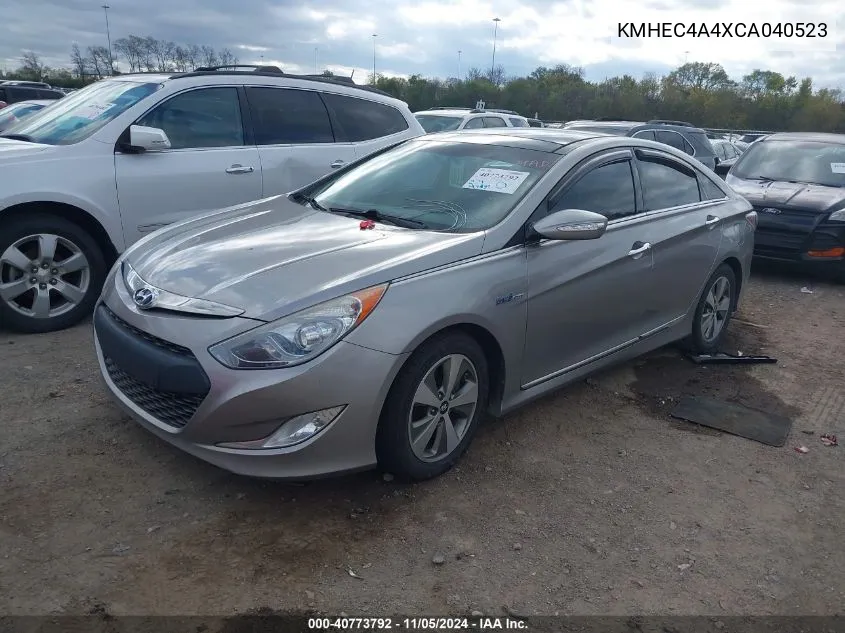 2012 Hyundai Sonata Hybrid VIN: KMHEC4A4XCA040523 Lot: 40773792