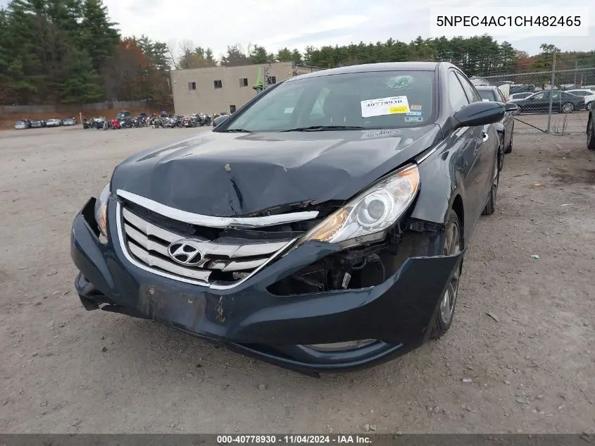 2012 Hyundai Sonata Se VIN: 5NPEC4AC1CH482465 Lot: 40778930