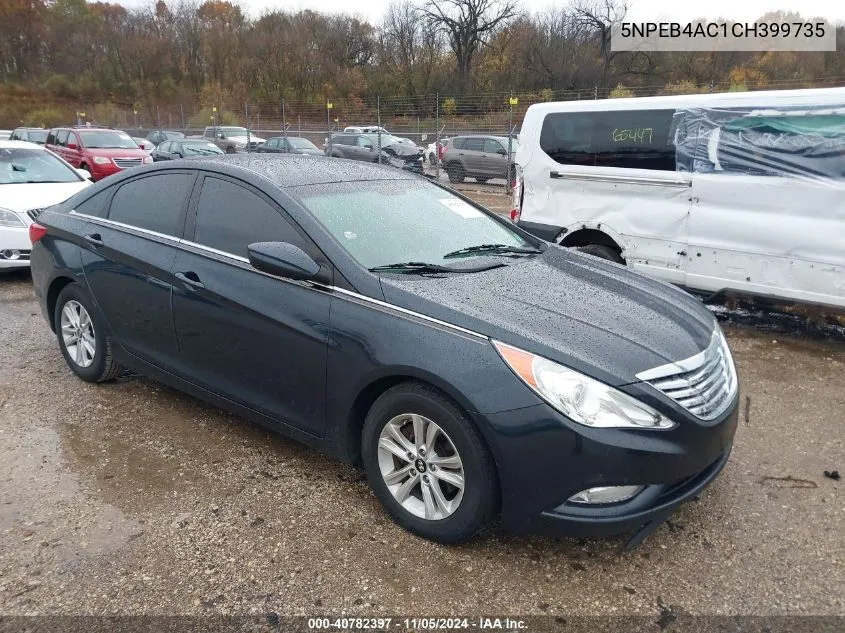 2012 Hyundai Sonata Gls VIN: 5NPEB4AC1CH399735 Lot: 40782397