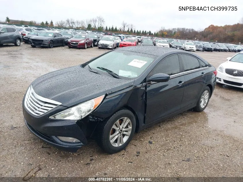 2012 Hyundai Sonata Gls VIN: 5NPEB4AC1CH399735 Lot: 40782397