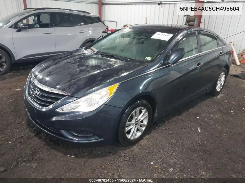 2012 Hyundai Sonata Gls VIN: 5NPEB4AC6CH495604 Lot: 40782455