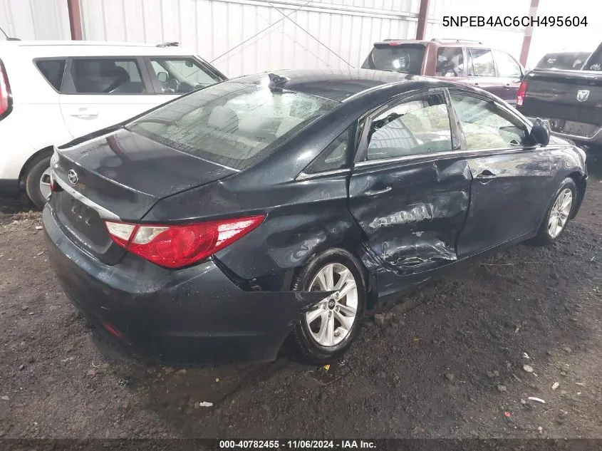 2012 Hyundai Sonata Gls VIN: 5NPEB4AC6CH495604 Lot: 40782455