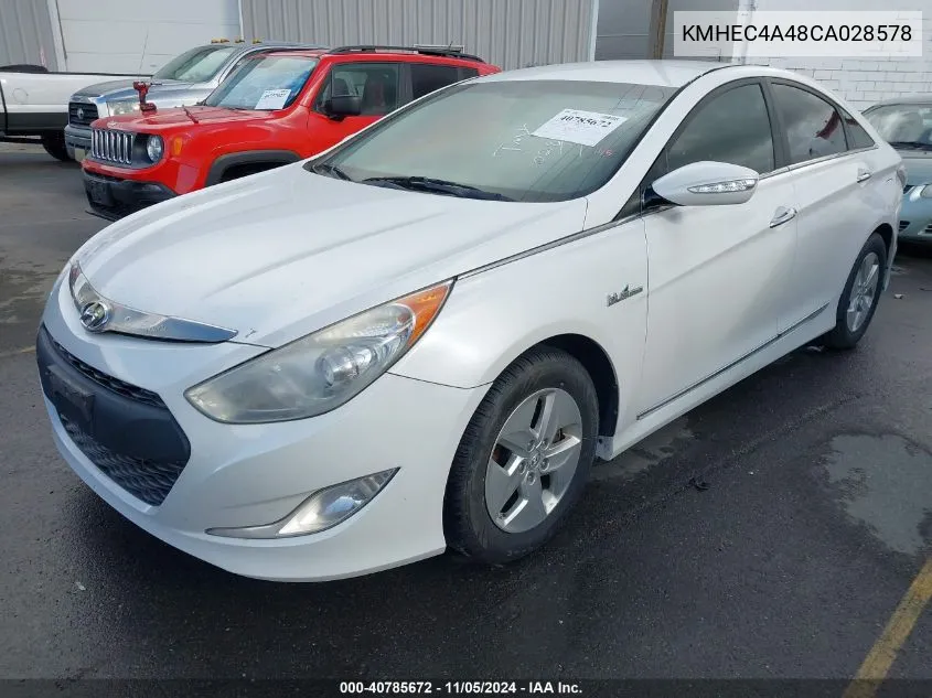 2012 Hyundai Sonata Hybrid VIN: KMHEC4A48CA028578 Lot: 40785672