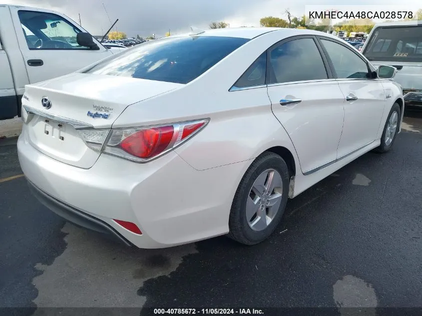 2012 Hyundai Sonata Hybrid VIN: KMHEC4A48CA028578 Lot: 40785672