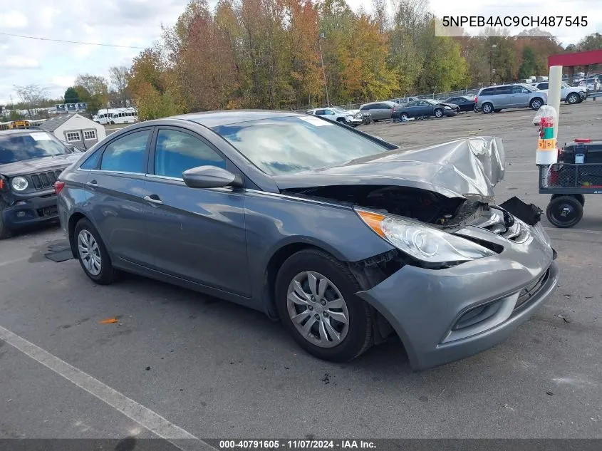 2012 Hyundai Sonata Gls VIN: 5NPEB4AC9CH487545 Lot: 40791605