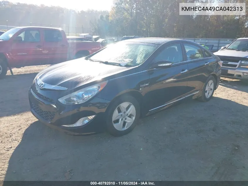 2012 Hyundai Sonata Hybrid VIN: KMHEC4A49CA042313 Lot: 40792010