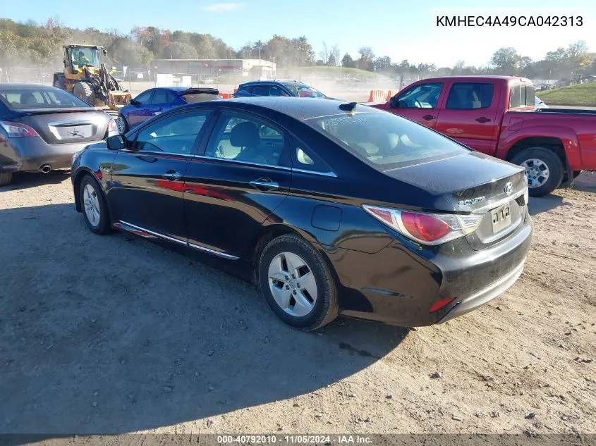 2012 Hyundai Sonata Hybrid VIN: KMHEC4A49CA042313 Lot: 40792010