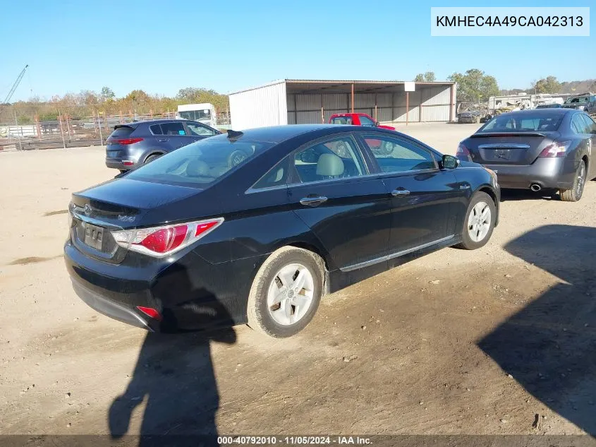 2012 Hyundai Sonata Hybrid VIN: KMHEC4A49CA042313 Lot: 40792010