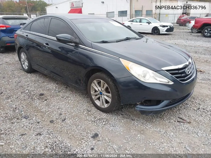 2012 Hyundai Sonata Gls VIN: 5NPEB4AC3CH336796 Lot: 40794721