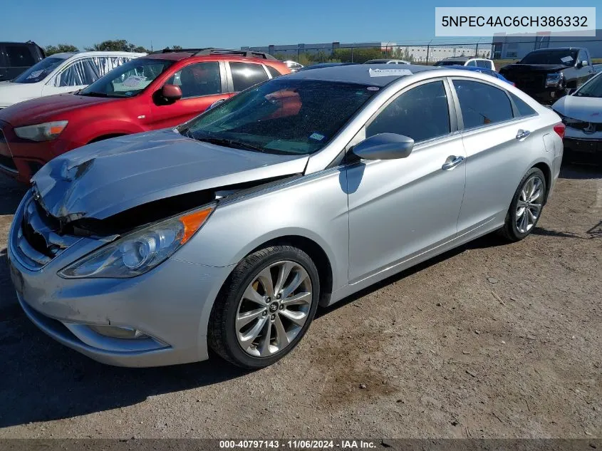 2012 Hyundai Sonata Se VIN: 5NPEC4AC6CH386332 Lot: 40797143