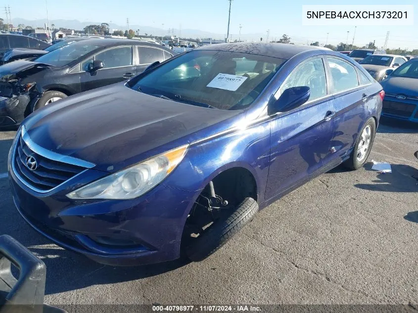 2012 Hyundai Sonata Gls VIN: 5NPEB4ACXCH373201 Lot: 40798977