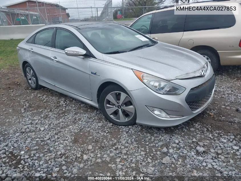 2012 Hyundai Sonata Hybrid VIN: KMHEC4A4XCA027853 Lot: 40820064