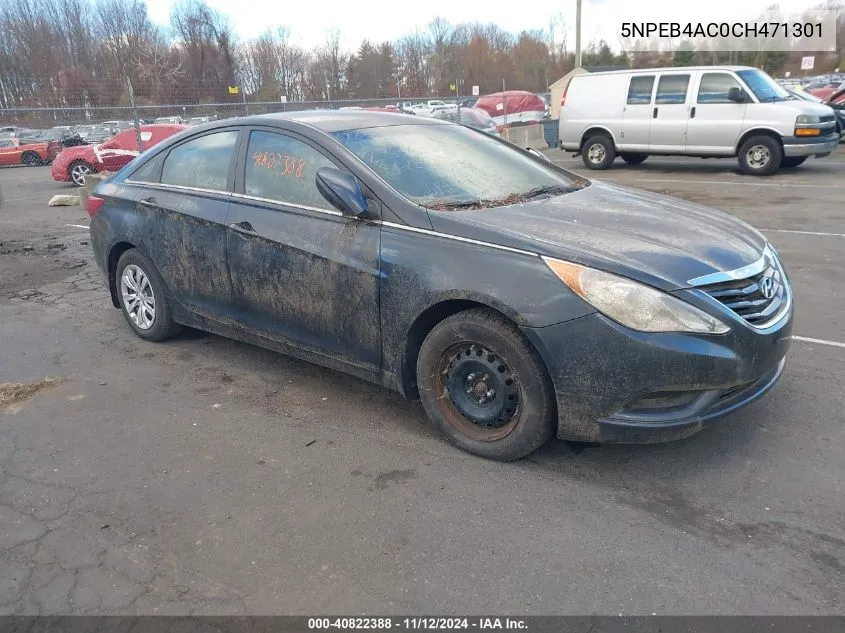 2012 Hyundai Sonata Gls VIN: 5NPEB4AC0CH471301 Lot: 40822388