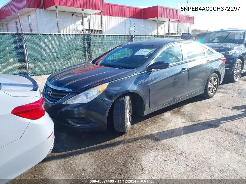 2012 Hyundai Sonata Gls VIN: 5NPEB4AC0CH372297 Lot: 40824409