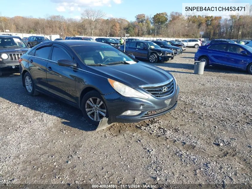 2012 Hyundai Sonata Gls VIN: 5NPEB4AC1CH453471 Lot: 40824593