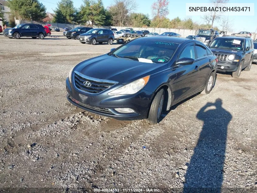 2012 Hyundai Sonata Gls VIN: 5NPEB4AC1CH453471 Lot: 40824593