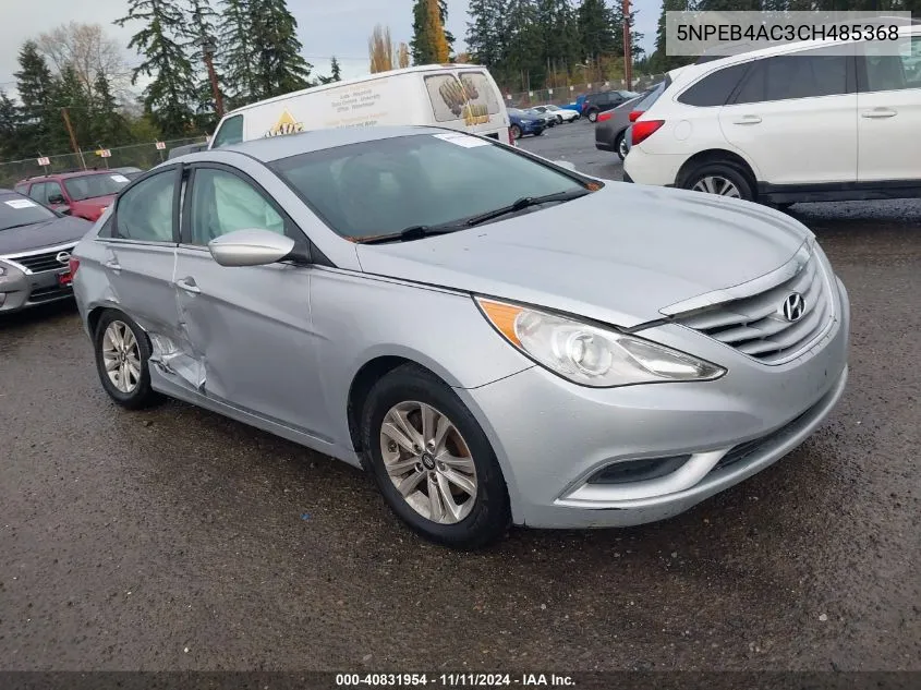 2012 Hyundai Sonata Gls VIN: 5NPEB4AC3CH485368 Lot: 40831954