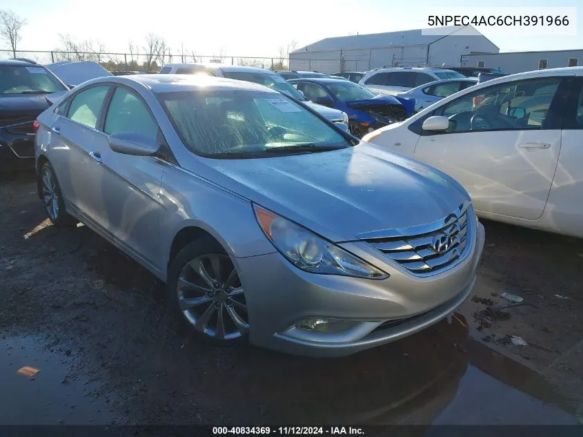 2012 Hyundai Sonata Se VIN: 5NPEC4AC6CH391966 Lot: 40834369