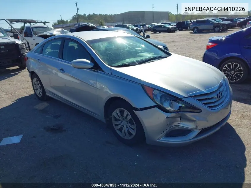 2012 Hyundai Sonata Gls VIN: 5NPEB4AC4CH410226 Lot: 40847853