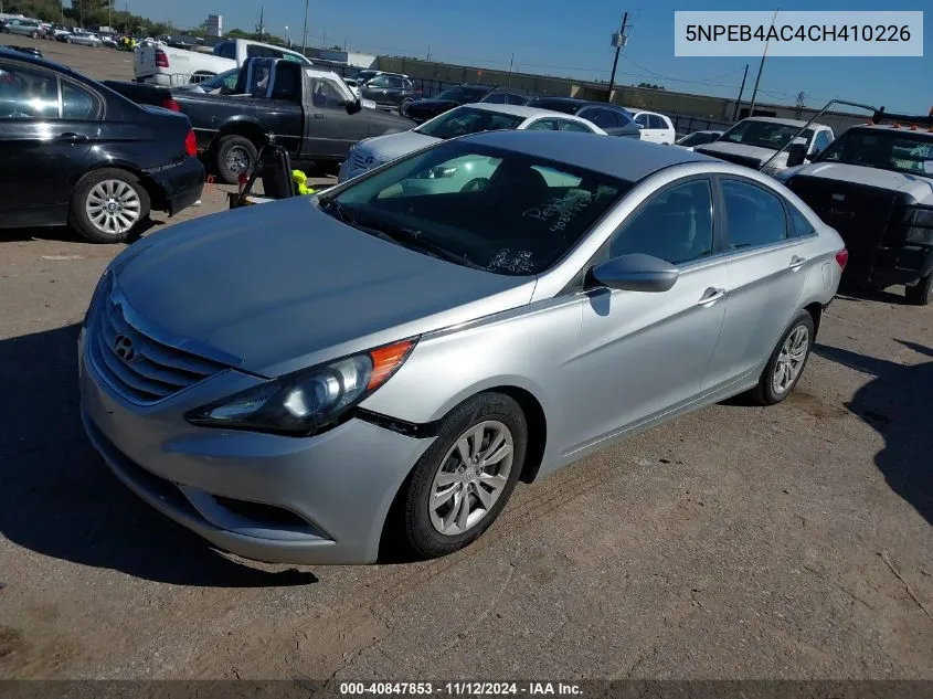 2012 Hyundai Sonata Gls VIN: 5NPEB4AC4CH410226 Lot: 40847853