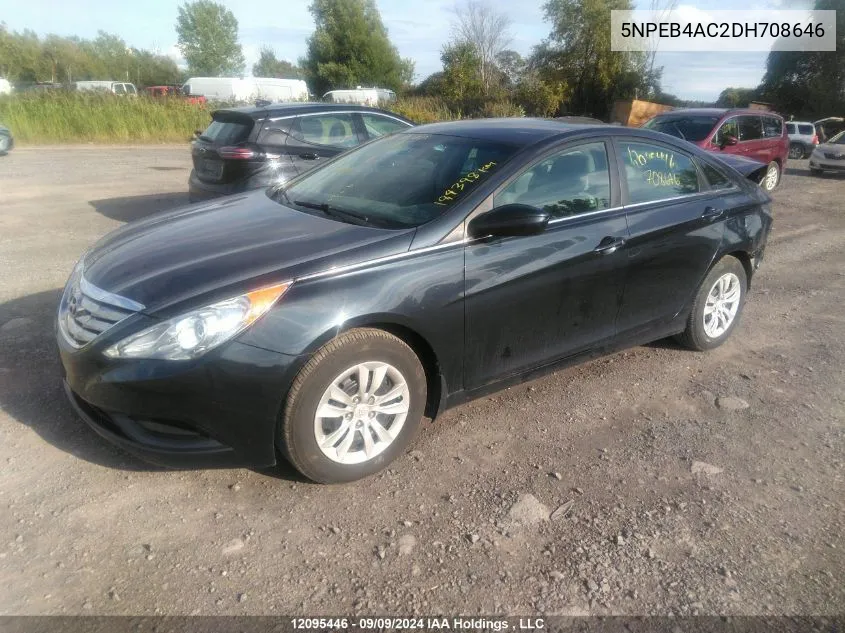 5NPEB4AC2DH708646 2013 Hyundai Sonata Gl