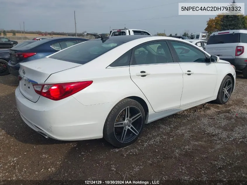 2013 Hyundai Sonata VIN: 5NPEC4AC2DH791332 Lot: 12124129