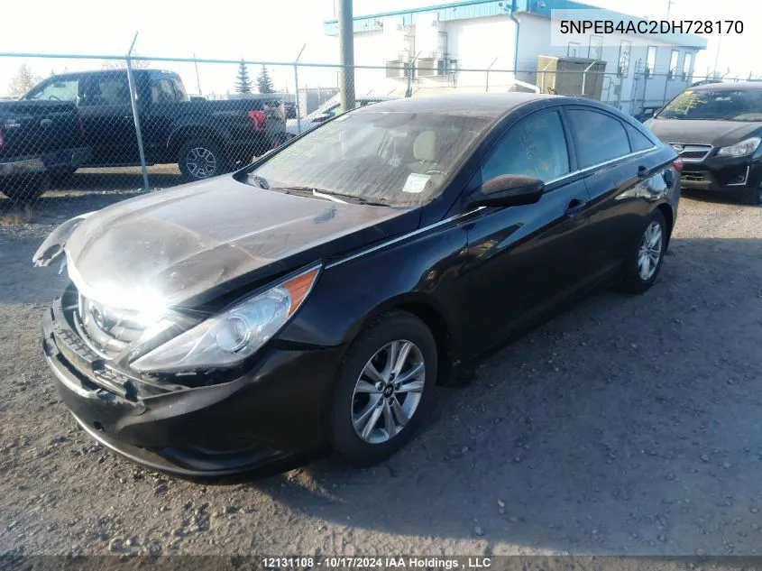 2013 Hyundai Sonata Gls VIN: 5NPEB4AC2DH728170 Lot: 12131108