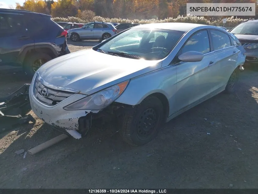 2013 Hyundai Sonata Gl VIN: 5NPEB4AC1DH775674 Lot: 12136359