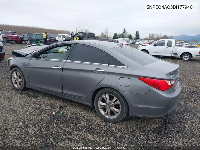 2013 Hyundai Sonata Limited VIN: 5NPEC4AC3DH779481 Lot: 38846407