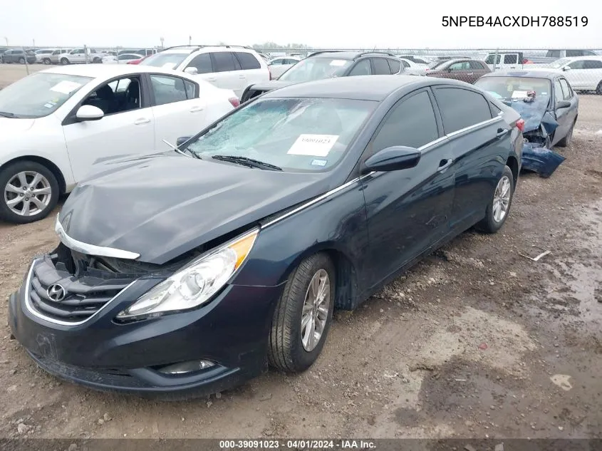 2013 Hyundai Sonata Gls VIN: 5NPEB4ACXDH788519 Lot: 39091023