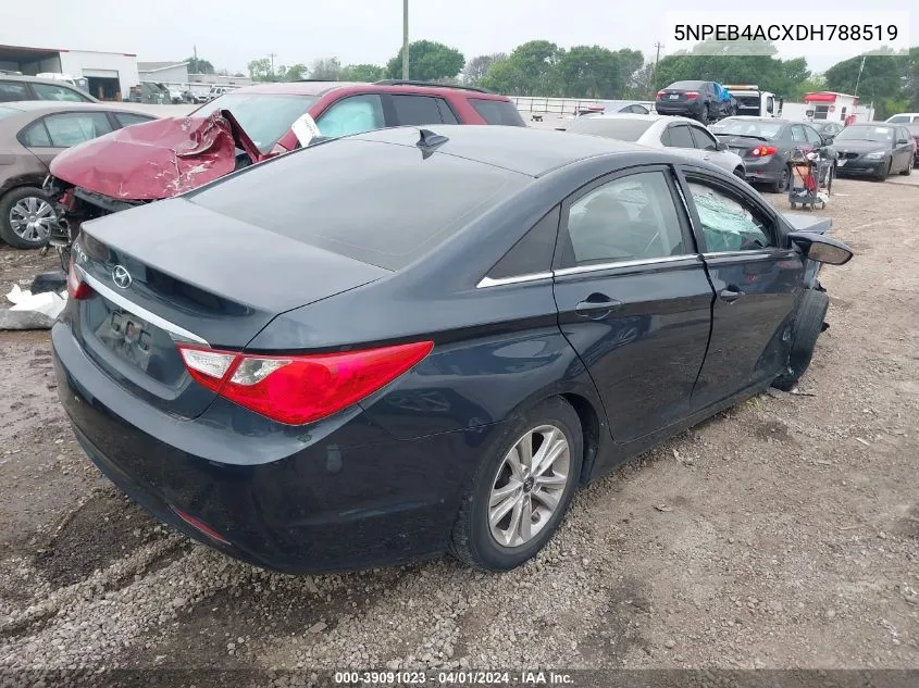 2013 Hyundai Sonata Gls VIN: 5NPEB4ACXDH788519 Lot: 39091023