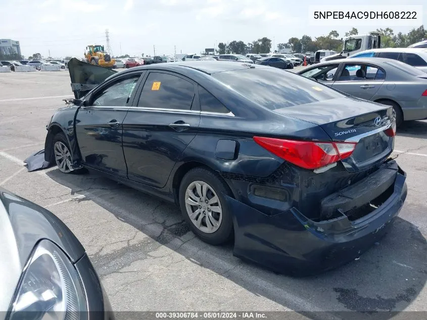 2013 Hyundai Sonata Gls VIN: 5NPEB4AC9DH608222 Lot: 39306784