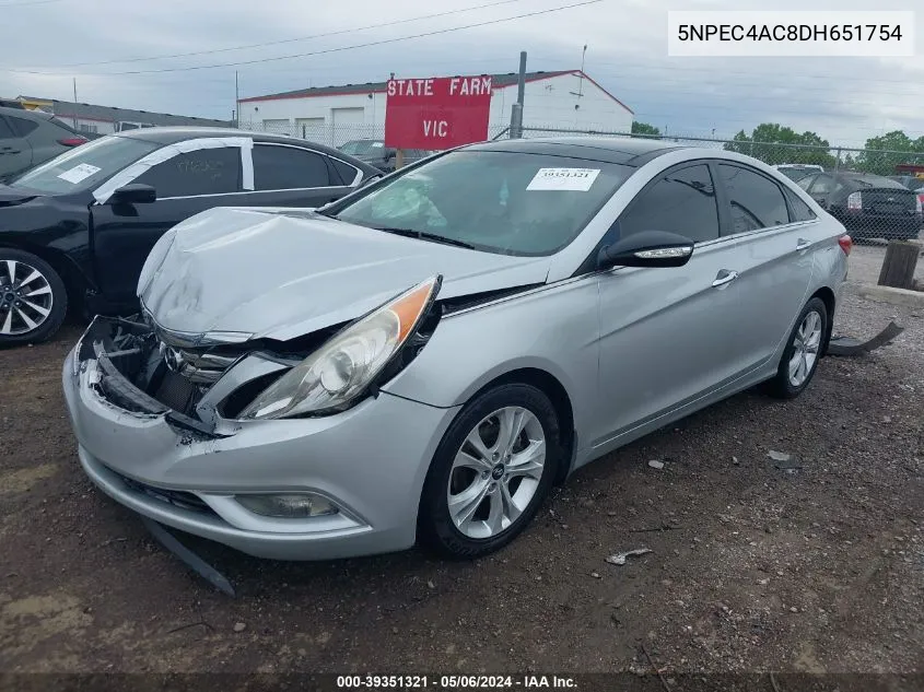 2013 Hyundai Sonata Limited VIN: 5NPEC4AC8DH651754 Lot: 39351321