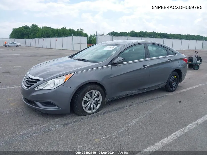 2013 Hyundai Sonata Gls VIN: 5NPEB4ACXDH569785 Lot: 39392769