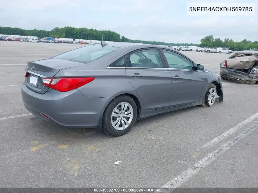 2013 Hyundai Sonata Gls VIN: 5NPEB4ACXDH569785 Lot: 39392769