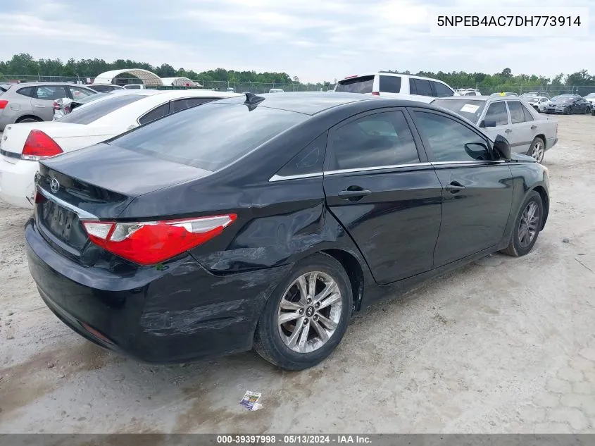 2013 Hyundai Sonata Gls VIN: 5NPEB4AC7DH773914 Lot: 39397998