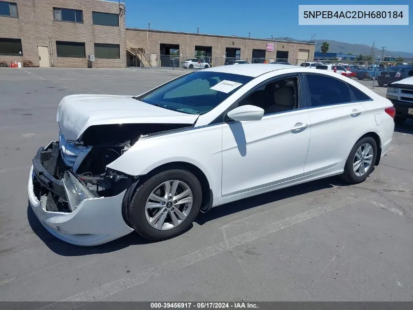 2013 Hyundai Sonata Gls VIN: 5NPEB4AC2DH680184 Lot: 39456917