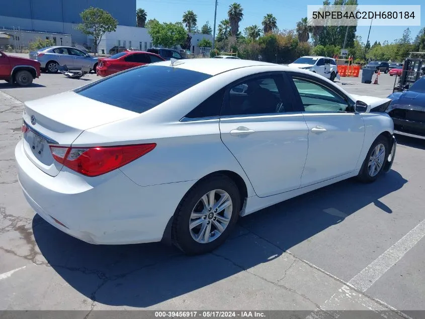 2013 Hyundai Sonata Gls VIN: 5NPEB4AC2DH680184 Lot: 39456917